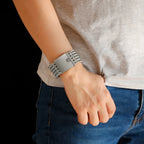 Mesh Link Bracelet, Multiple Widths — Stainless Steel