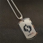Scorpio 12 Constellations Necklace Birthday Gifts Gold Color Stainless Steel Amulet Pendant Zodiac Sign Jewelry Collier
