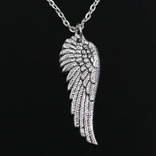 Angel Wing Pendant Necklace — Silver, 40-80cm