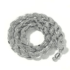 UWIN 9mm Zinc Alloy Rope Chain Necklace Iced Out Rhinestones Hip hop Necklaces Jewelry Men Women Drop Shipping