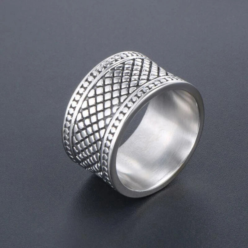12MM Wide Ring Men Solid Stainless Steel Boys Mens Rings Man Big Size 12 13 Fashion New Male Biker Jewelry Gifts
