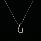 Angel Wing Music Note Pendant Sweater Chain Necklace