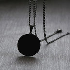 Custom Name Coin Pendant Necklace — Stainless Steel