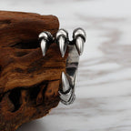 Size 7-12 Punk Rock Dragon Claw Style Men's Rings for Man Gothic Bike Jewelry Stainless Steel Finger Ring Male Jewelry