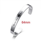 Gold Flat Cuff Bangle Bracelet 8mm