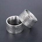 12MM Wide Ring Men Solid Stainless Steel Boys Mens Rings Man Big Size 12 13 Fashion New Male Biker Jewelry Gifts