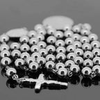 Hot Selling Men's Women's316L Stainless Steel 4/6/8mm Rosary Pendant Necklace Fashion Jewelry High Quality
