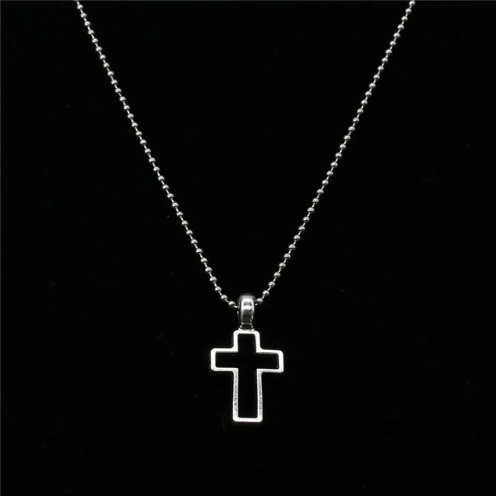 Male Punk Long Custom Sweater Chain Choker Necklace Angel Wing Music Note Pendant Men Necklace Women Jewelry Friendship Gifts