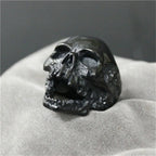 Genuine Stainless Steel Ring Jewelry for Men Fashion Punk Biker Skeleton Rings Size 7-15