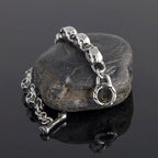 Solid Stainless Steel Men's Bracelets Punk & Hippe's 9MM Skulls Ghost Chain Bracelet Man Masculine Halloween Jewelry