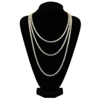 TOPGRILLZ 5MM  Iced Out Bling AAA Zircon 1 Row Tennis Chain Necklace Men Hip hop Jewelry dropshipping