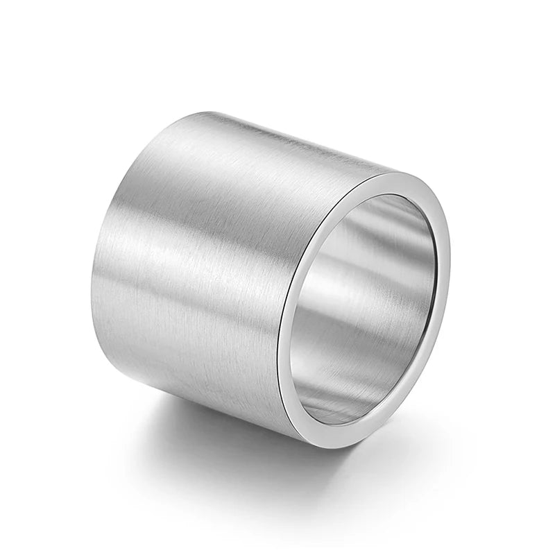 19MM Wide Vintage Thumb Ring — Stainless Steel