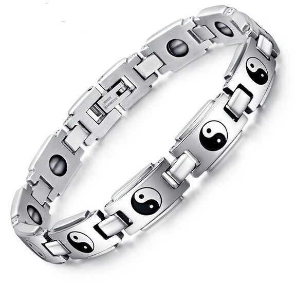 Magnetic Link Chain Bracelet — Stainless Steel
