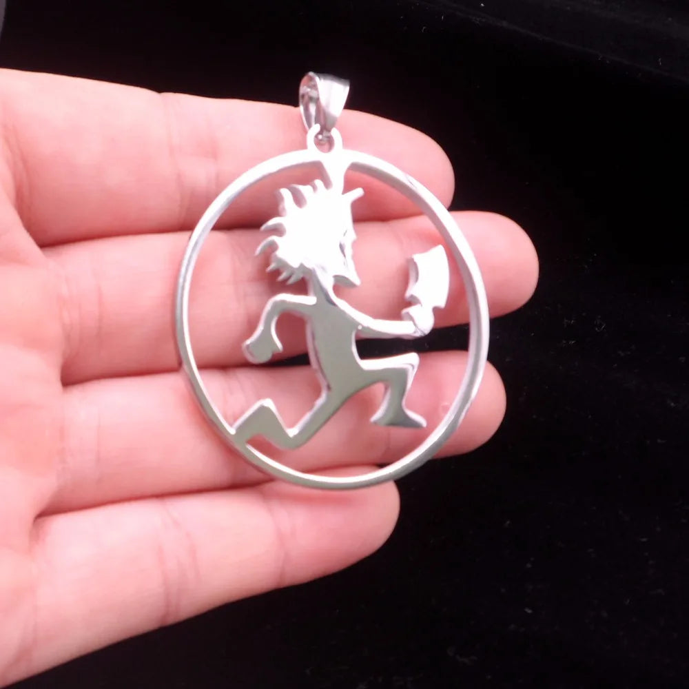 Statement Stainless Steel Pendant Necklace