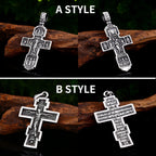 BEIER Christ Jesus Pendant Necklace 316L Stainless Steel Cross Chain Heavy Men Jewelry Gift Religious Christian Jewelry BP8-210