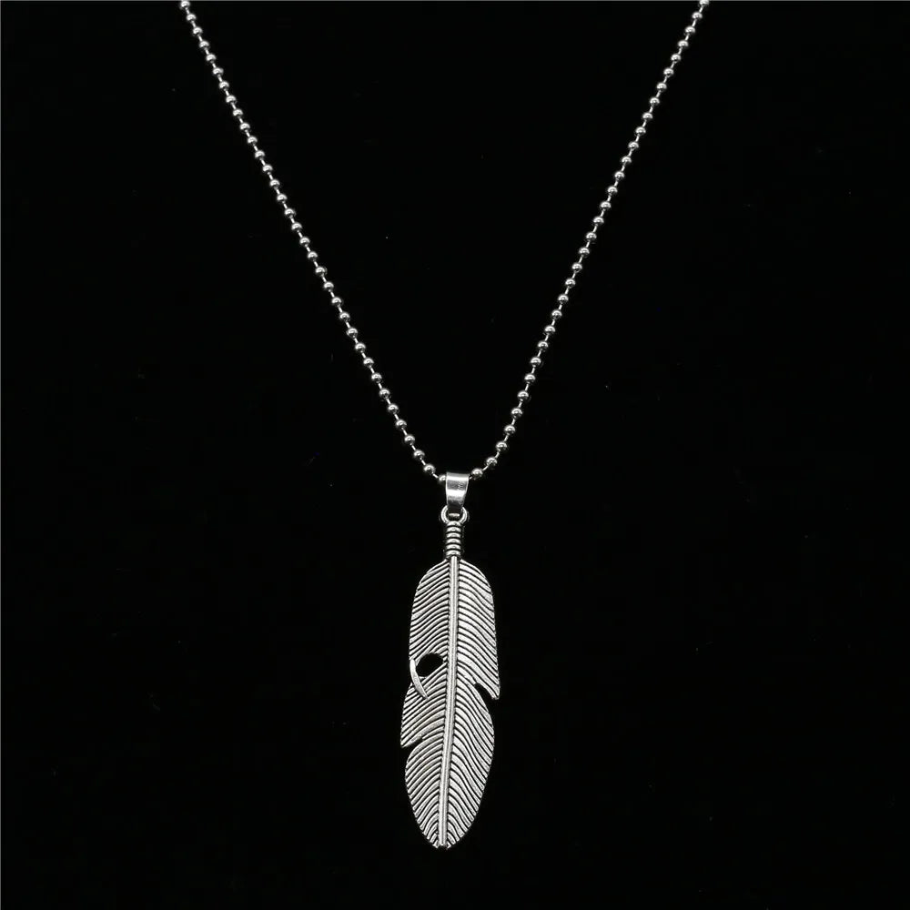 Angel Wing Music Note Pendant Sweater Chain Necklace
