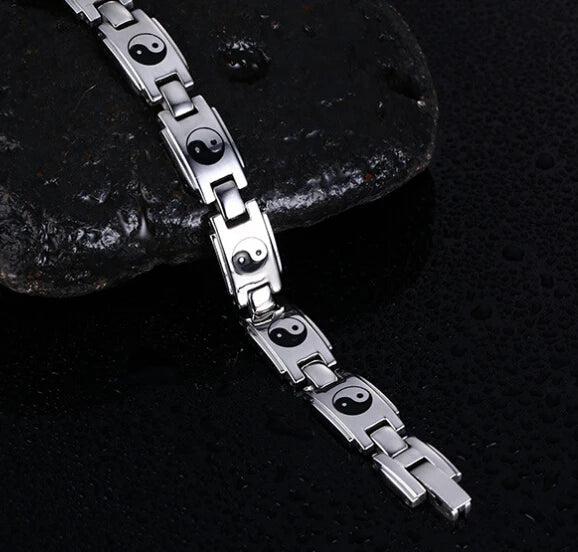Magnetic Link Chain Bracelet — Stainless Steel
