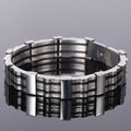 316L Stainless Steel Man Bracelet for Men Men's Silicone Bracelets & Bangles Fashion On Hand Chain Jewellery Adjustable
