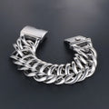 Massive Metal Bikers Jewelry 33MM Stainless Steel Curb Chain Bracelets For Man Men's Bracelets Bangles Gift For Husband
