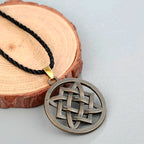 Kinitial Punk Slavic Virgin Lada Star Pendant Necklace Slavic Lada Amulet Knot Pendant Choker Necklaces Rope Chain