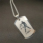 Scorpio 12 Constellations Necklace Birthday Gifts Gold Color Stainless Steel Amulet Pendant Zodiac Sign Jewelry Collier