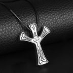 Viking Rune Algiz Pendant Necklace — Zinc Alloy