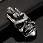 Skull Choker Pendant Necklace — Stainless 60CM