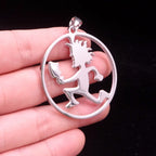 Statement Stainless Steel Pendant Necklace