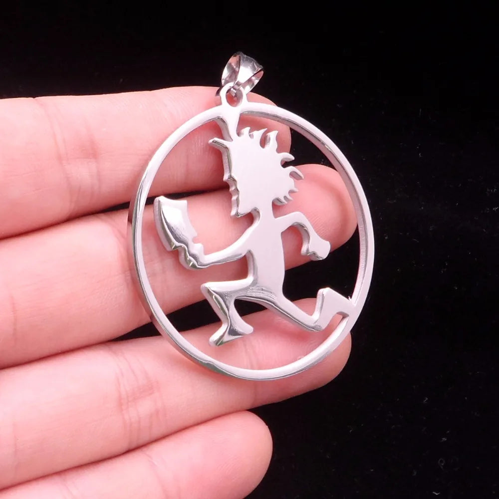 Statement Stainless Steel Pendant Necklace