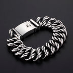 22MM Stainless Steel Chain Men‘s On Hand Chain Wrist Bracelets Biker Jewelry Bracelets For Man Mannen Armband Gift For
