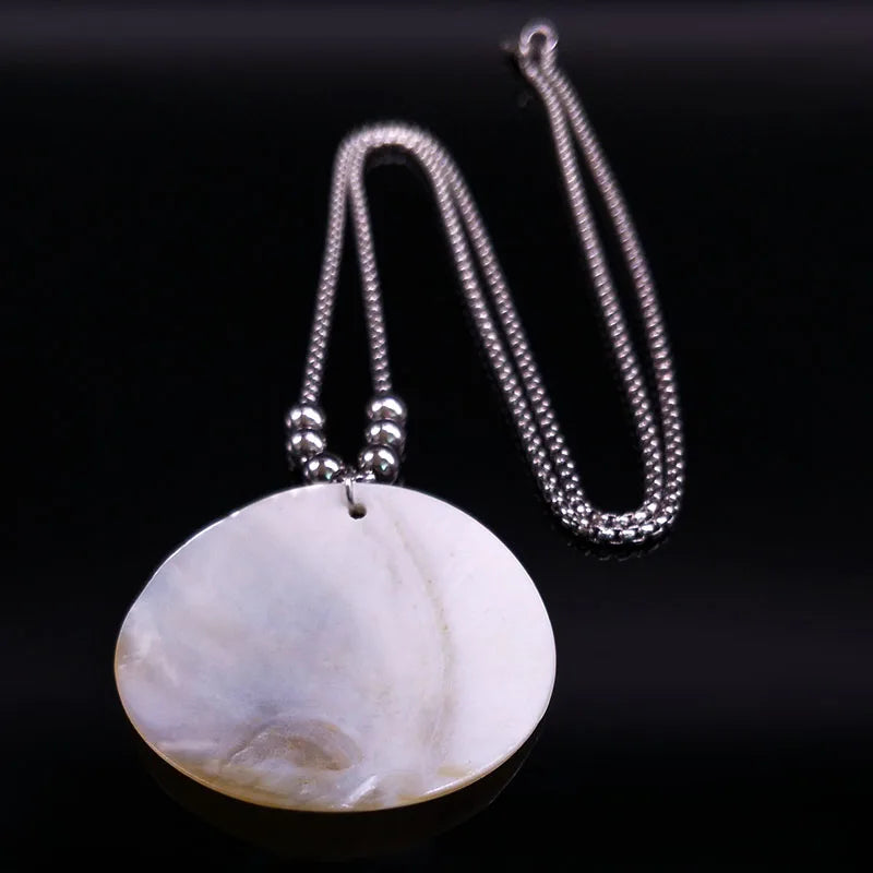 Tree of Life Gold Bead Necklace — Stainless Steel