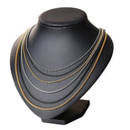 Basic Bead Ball Chain and Cable Chain Necklaces for Men Woman Unisex Accessories