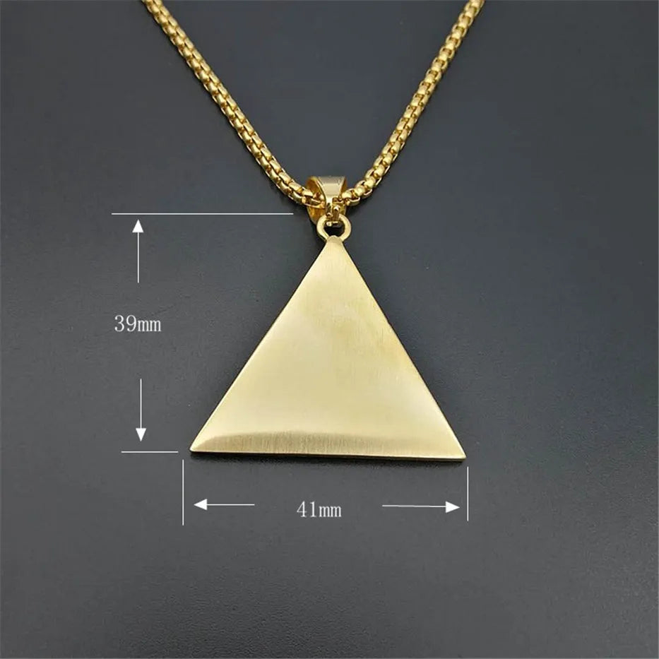 Eye of Providence Gold Pendant Necklace