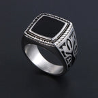 Cool Stainless Steel Men's Rings 18MM Wide Epoxy Ringen Men Fashion Classic Jewelry Accessories Gifts For Him Finger
