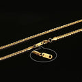 Vnox 24" Chain Necklace for Men Classic Simple Male Jewelry Stainless Steel 3mm width Punk Rocky Jewellry Gold Color