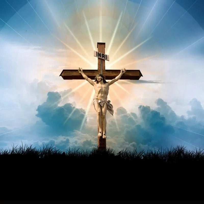 BEIER Christ Jesus Pendant Necklace 316L Stainless Steel Cross Chain Heavy Men Jewelry Gift Religious Christian Jewelry BP8-210