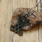 Choronzon Sigil Black Pendant Necklace