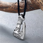 Kinitial Antique Bronze Color Slavic Perun Big Axe Pendant Necklace Jewelry Viking Slavic Necklaces fit for Men's