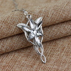 Gold Silver Color The Arwen Evenstar Pendant Necklace Red White Crystal stones Necklace Charm Jewelery Gifts For Women Cosplay