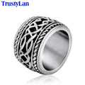Retro Rings For Man Classical Fashion Male Jewelry Accessories Stainless Steel Casting Male Rings Finger Men's Ring