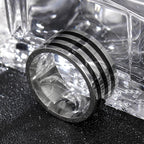 10mm Wide Band Ring — Stainless Steel