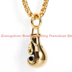 Boxing Glove Pendant Chain — Gold