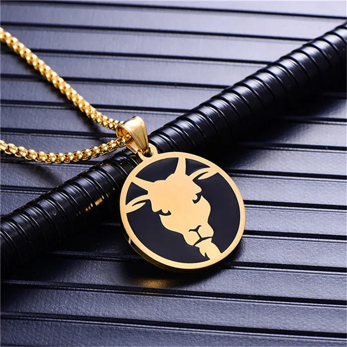 Scorpio 12 Constellations Necklace For Men/Women Birthday Gifts Gold Color Stainless Steel Amulet Pendant Zodiac Sign