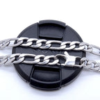 10mm 18'' - 36'' inches Customize Length Mens High Quality Stainless Steel Necklace Figaro Chain Fashion Punk Jewerly