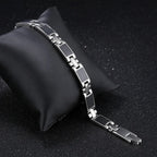 9MM Wide Power Increase Magnetic Therapy Men's Bracelets Jewelry Black Stainless Steel Health Care Boys Bracelet Gifts