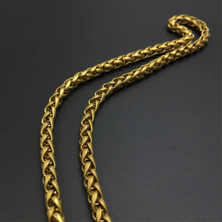 Brass Buckle Punk Waist Wallet Chain Keychain