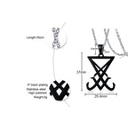 Choronzon Sigil Black Pendant Necklace