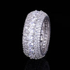 Men Ring Copper Charm Gold Color Cubic Zircon Iced Out Fashion Hip Hop Jewelry