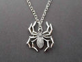 2018/ popular new fashion spider Halloween pendant necklace with silver necklace for men and women