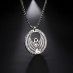 Egyptian Pyramid Pharaoh Isis Amulet Pendant Necklaces For Women Men Stainless Steel Jewelry Vintage Talisman African